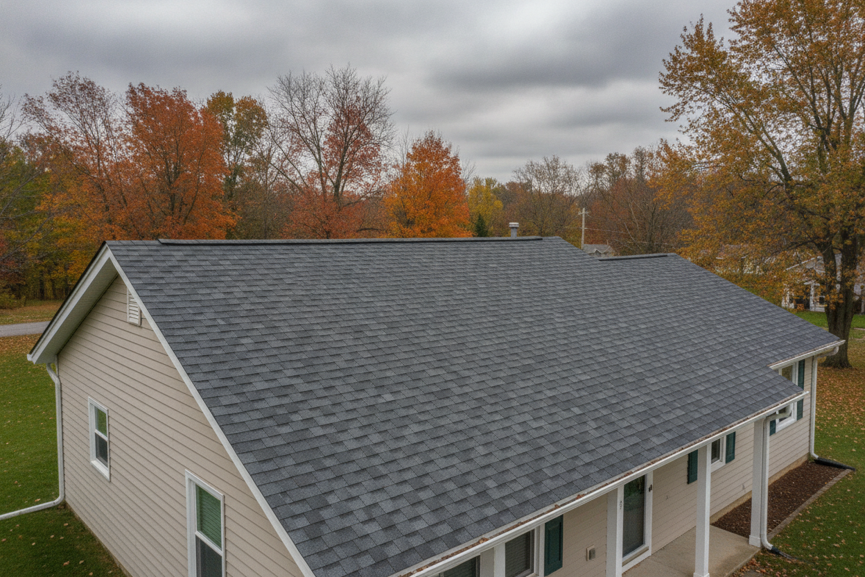 New roof installation