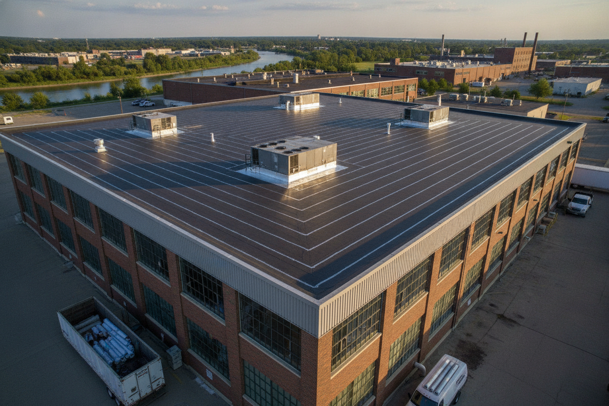 Commercial roofing project
